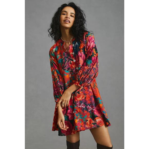 Farm Rio x Anthropologie Mini Shirt Dress - Picture 3 of 8